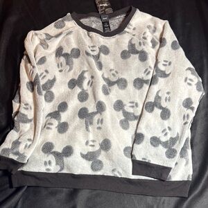 Disney Gray Mickey Mouse Sleepwear Top